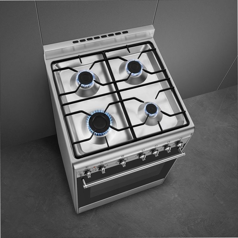 Cucina Smeg Acciaio Inox - Cottura a Gas 60x60 cm