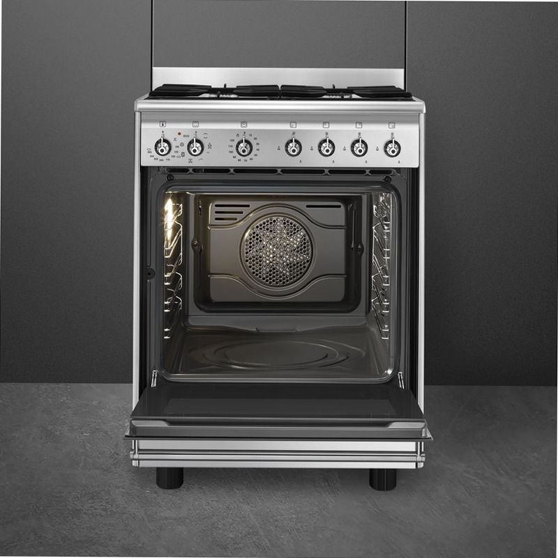 Cucina Smeg Acciaio Inox - Cottura a Gas 60x60 cm