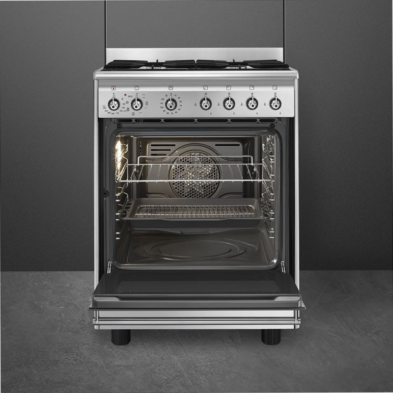 Cucina Smeg Acciaio Inox - Cottura a Gas 60x60 cm