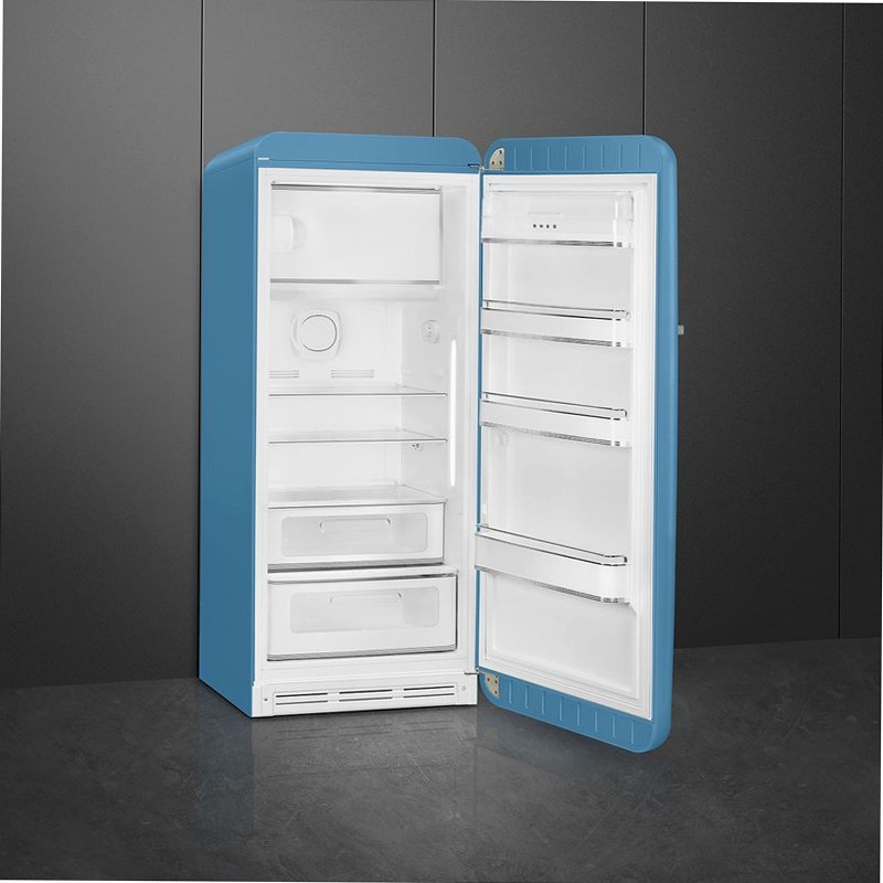 Frigorifero Azzurro Matt Monoporta Smeg Cromo D Libera