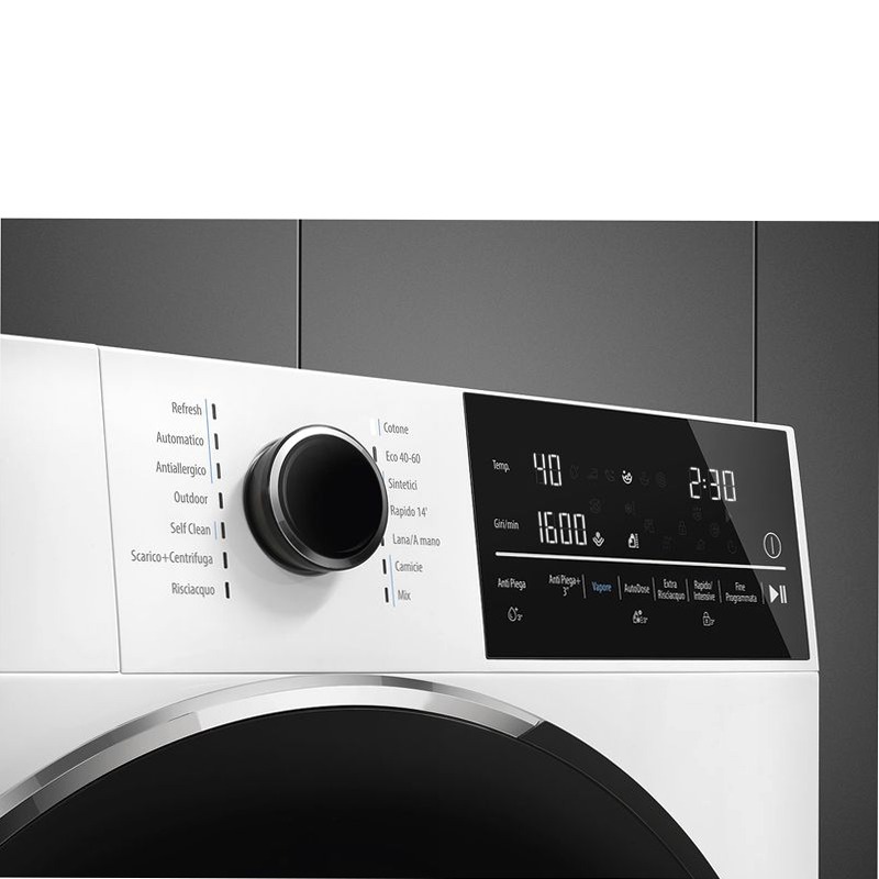 Lavatrice Libera Installazione 9 kg Smeg WNP96SLAA 600rpm 9kg Bianco