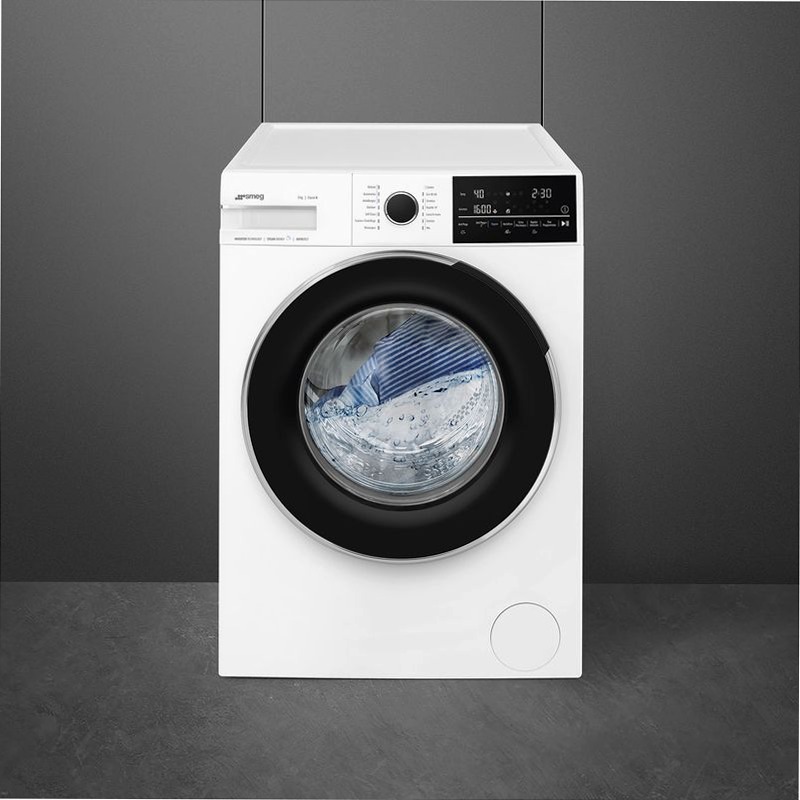 Lavatrice Libera Installazione 9 kg Smeg WNP96SLAA 600rpm 9kg Bianco