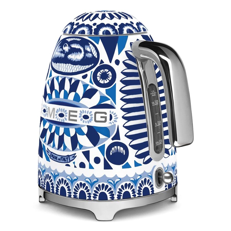 Bollitore elettrico Blu Mediterraneo Smeg & Dolce&Gabbana Acciaio