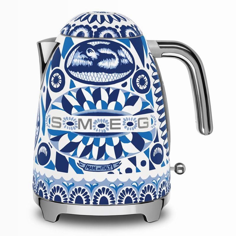 Bollitore elettrico Blu Mediterraneo Smeg & Dolce&Gabbana Acciaio