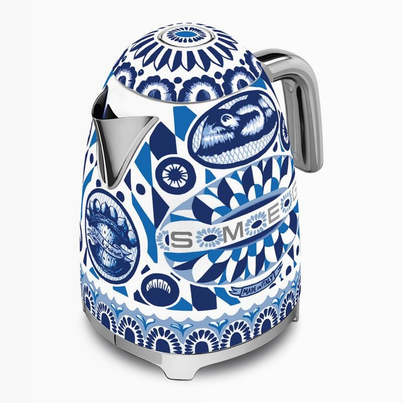 Bollitore elettrico Blu Mediterraneo Smeg & Dolce&Gabbana Acciaio