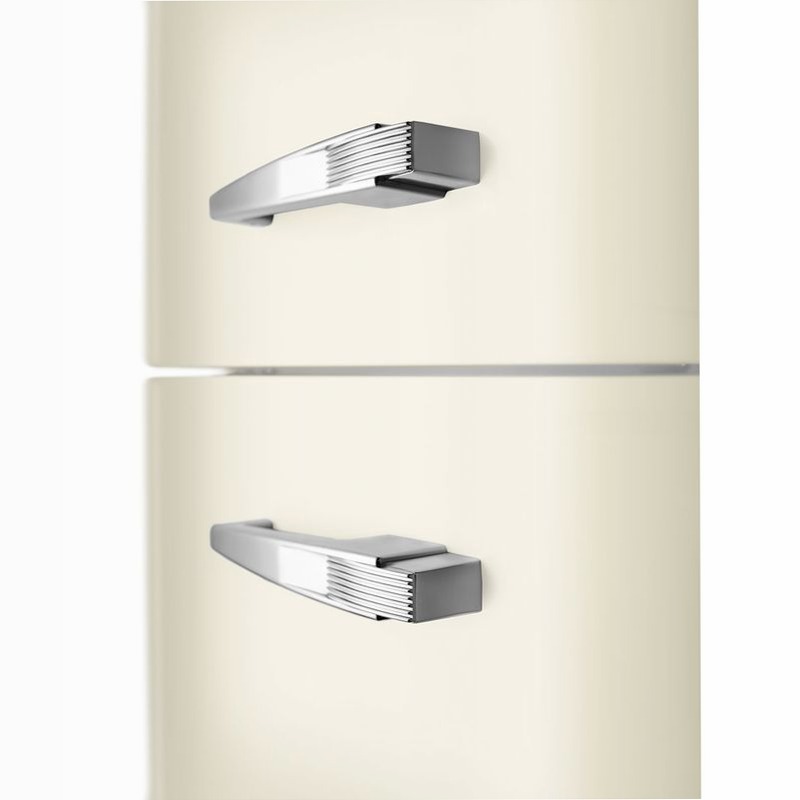 Frigorifero Panna Doppia-Porta, Libera Installazione 50's Style Cromo C