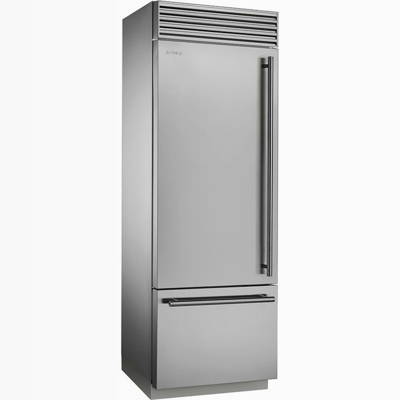 Frigorifero Libera installazione Combinato Estetica Classica Acciaio