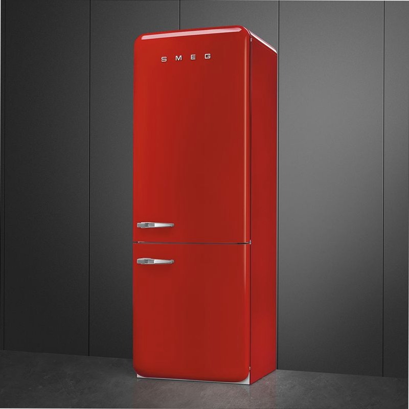 Frigorifero Rosso Combinato 50's Style