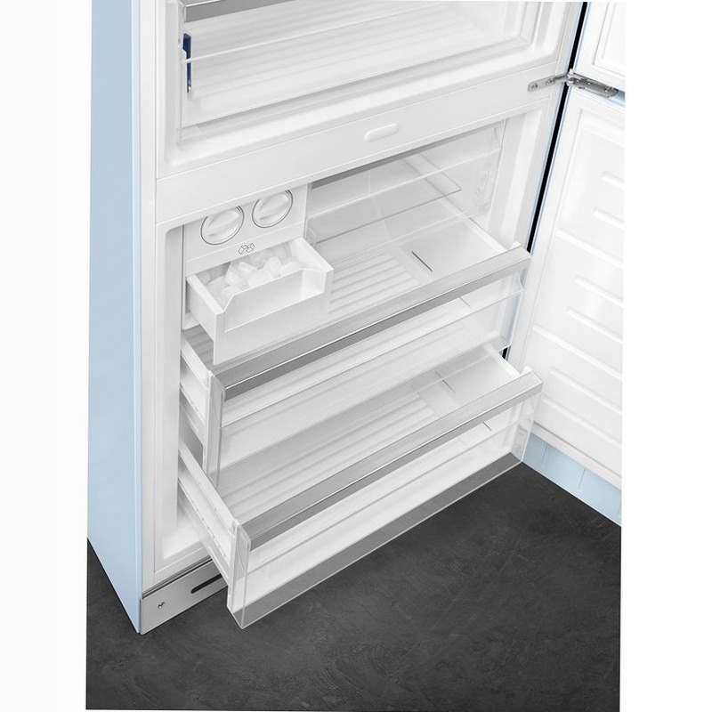 Frigorifero Azzurro Combinato, Stile 50's D Libera