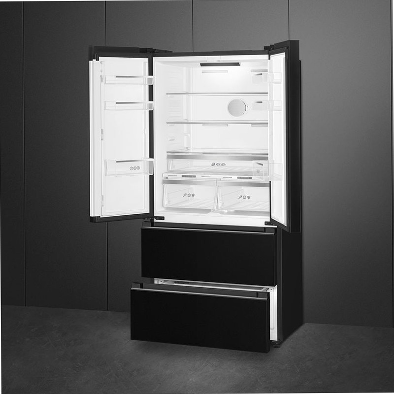 Frigorifero Libera Installazione 2 Porte e 2 Cassetti Nero D