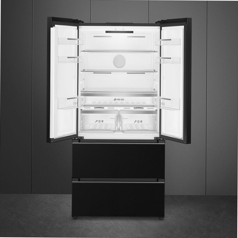 Frigorifero Libera Installazione 2 Porte e 2 Cassetti Nero D