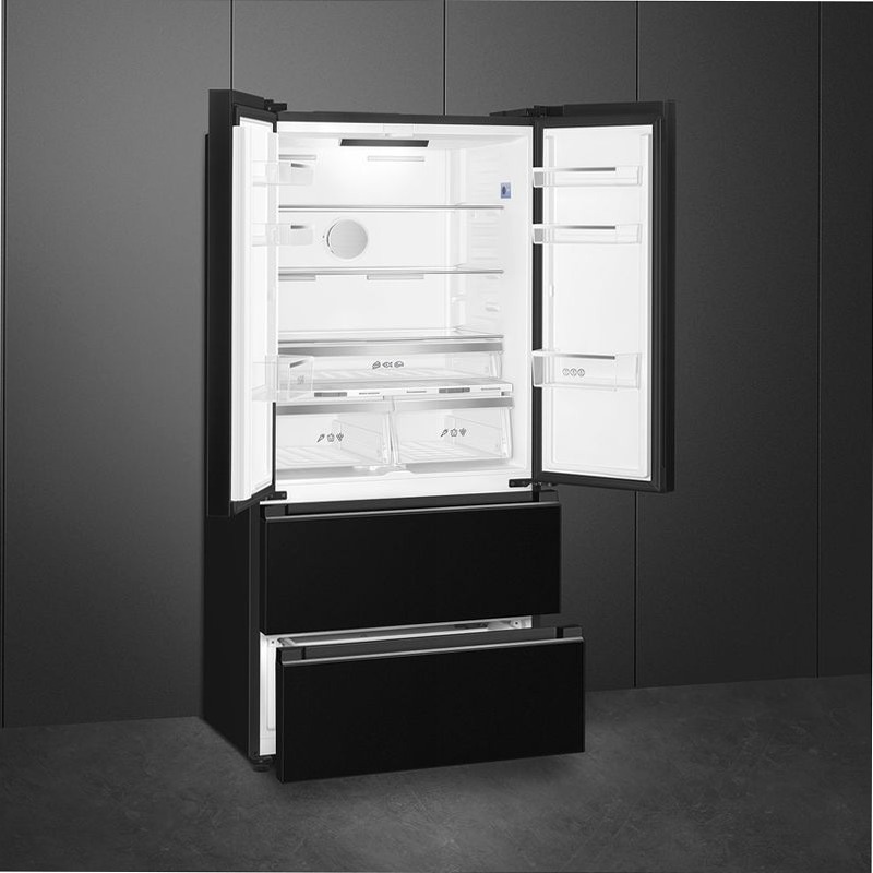 Frigorifero Libera Installazione 2 Porte e 2 Cassetti Nero D