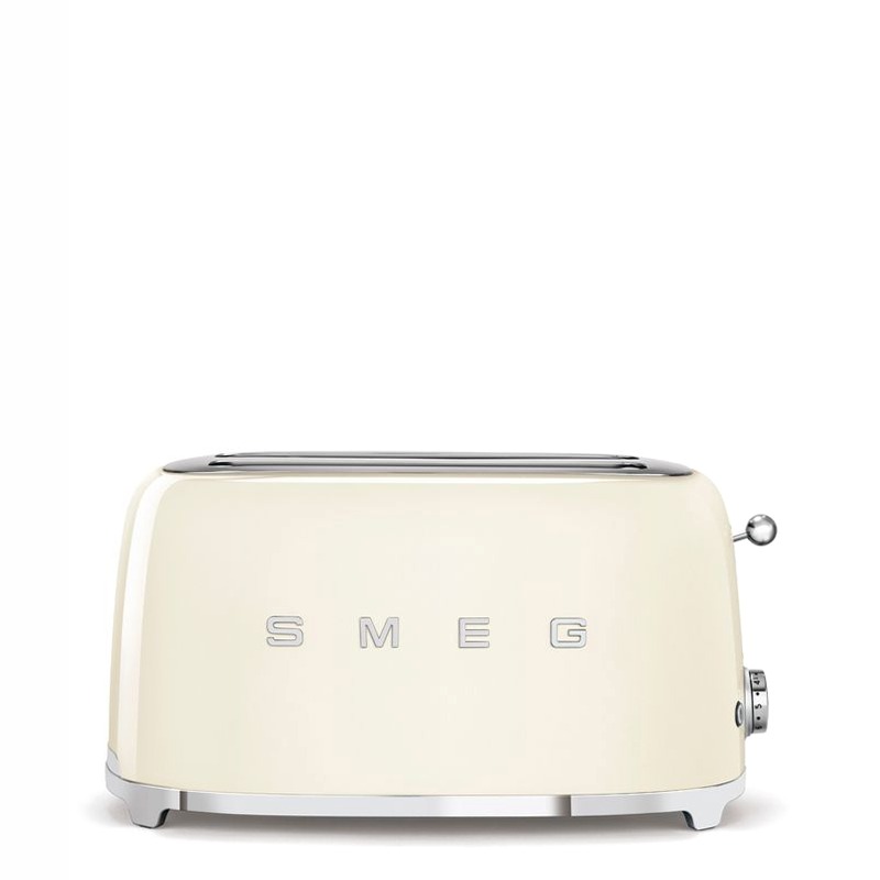 Tostapane Panna 2x4 Lucido Estetica 50's Style Acciaio