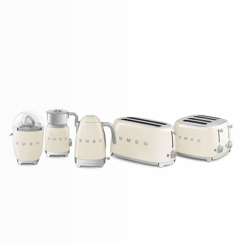 Tostapane Panna 2x4 Lucido Estetica 50's Style Acciaio