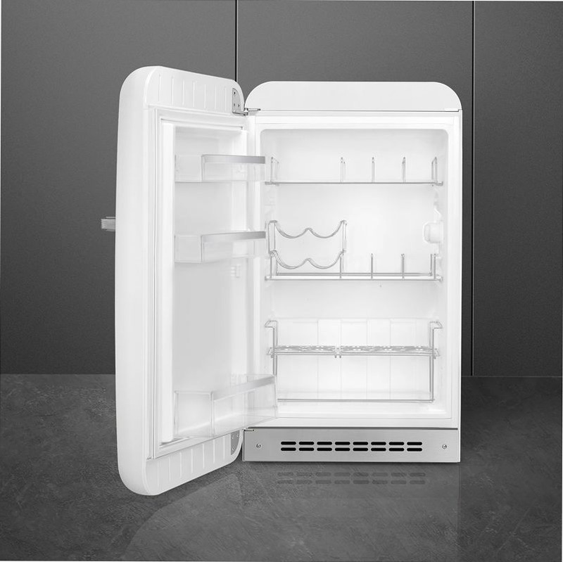 Frigorifero Bianco Monoporta, Stile 50's E Libera
