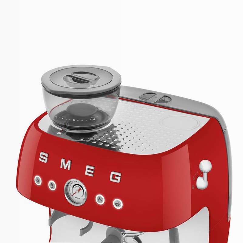 Macchina da Caffè Espresso Manuale Rosso Estetica 50's Style 2.4lt 15bar