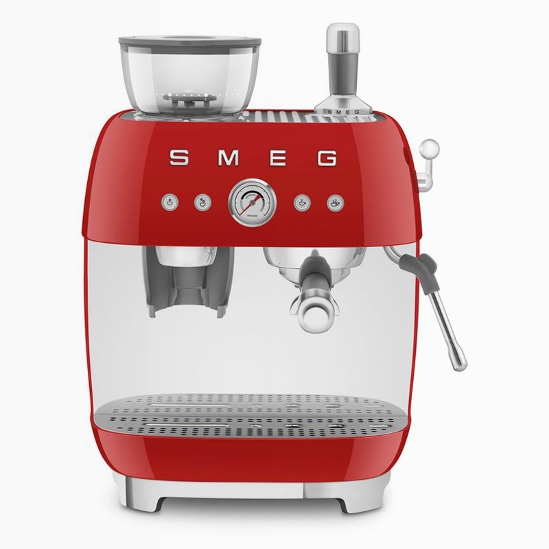 Macchina da Caffè Espresso Manuale Rosso Estetica 50's Style 2.4lt 15bar