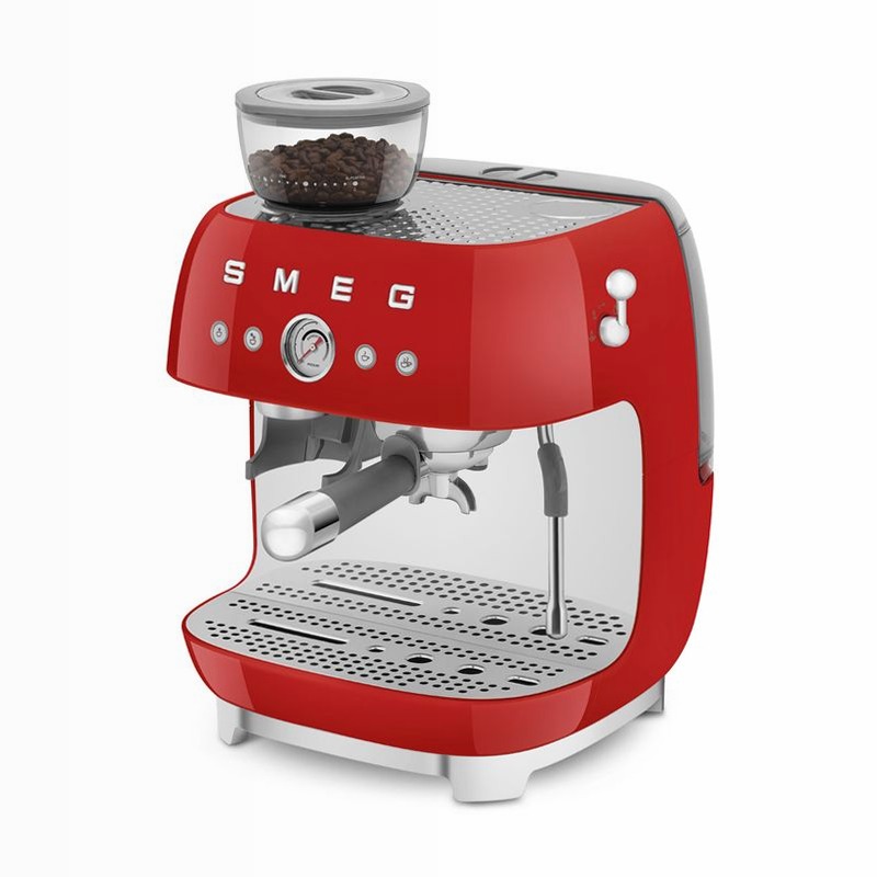 Macchina da Caffè Espresso Manuale Rosso Estetica 50's Style 2.4lt 15bar