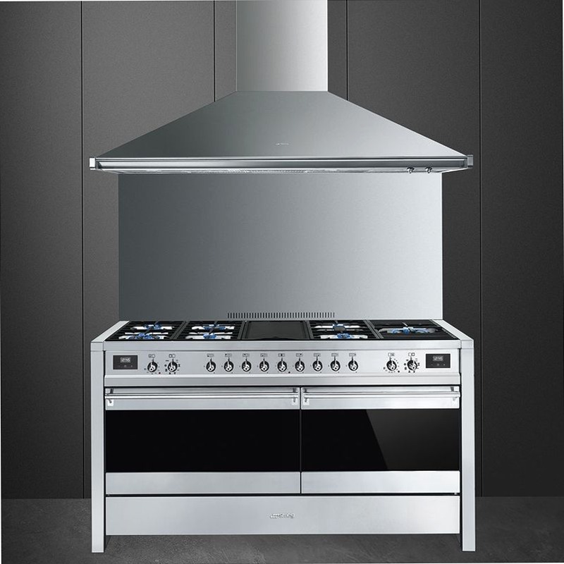Cucina Smeg Acciaio Inox - Piano Cottura Gas