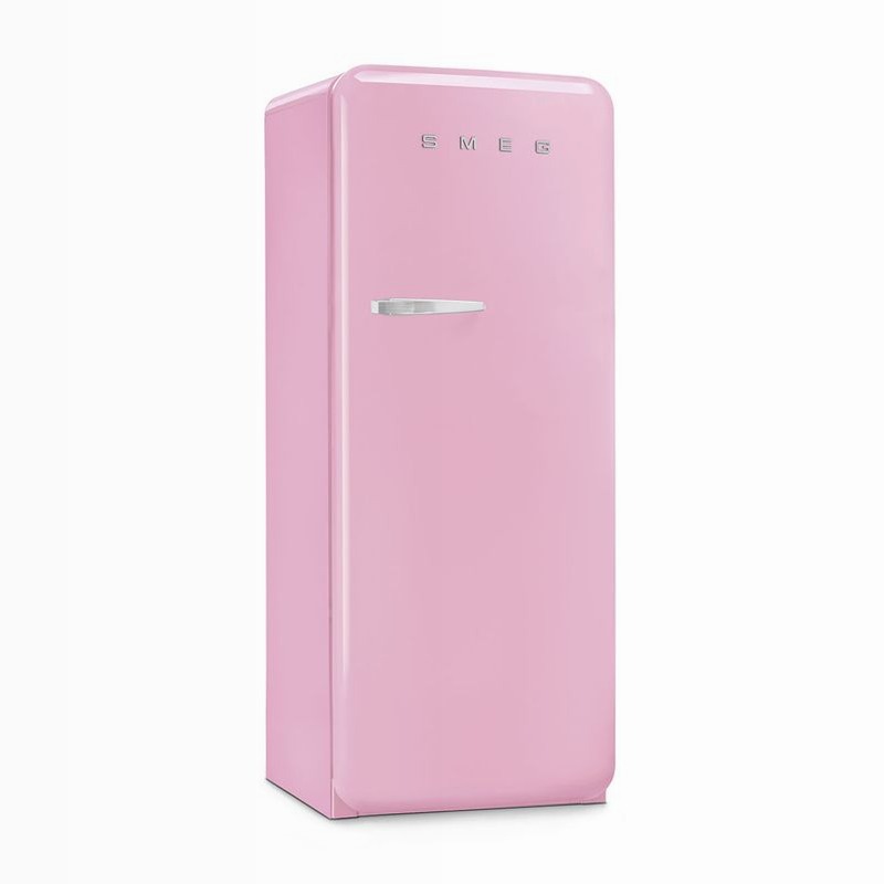 Frigorifero Rosa Monoporta 50's Style Cromo C Libera