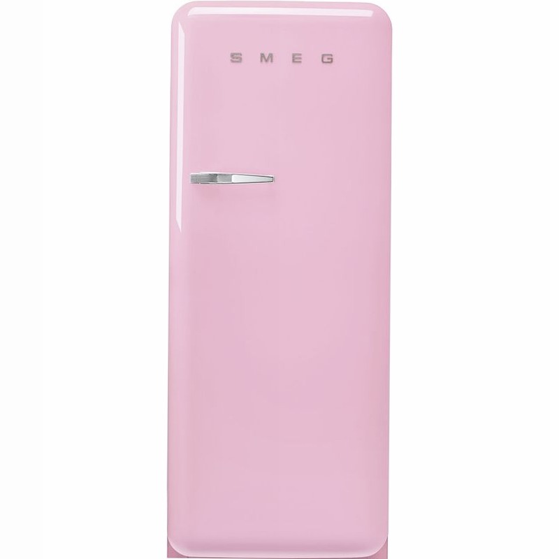 Frigorifero Rosa Monoporta 50's Style Cromo C Libera