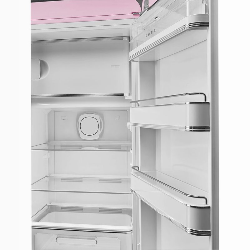 Frigorifero Rosa Monoporta 50's Style Cromo C Libera