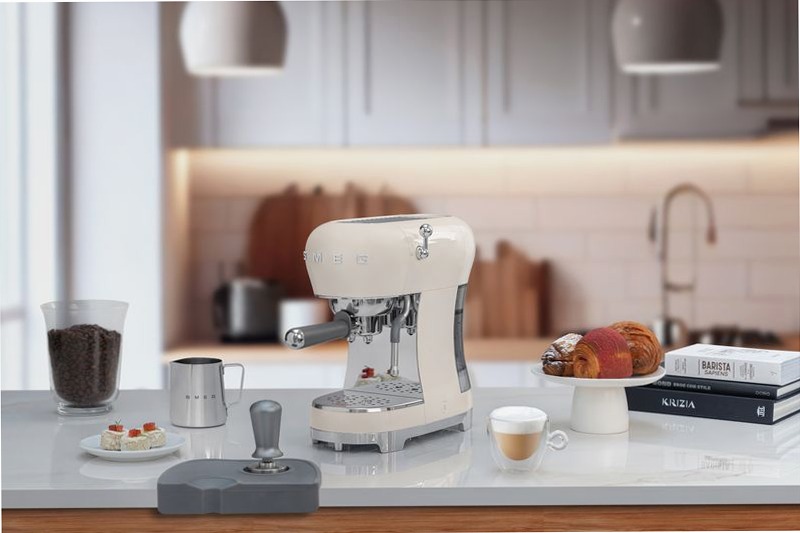 Macchina da caffè espresso manuale Panna Estetica Avorio 1.1lt 15bar