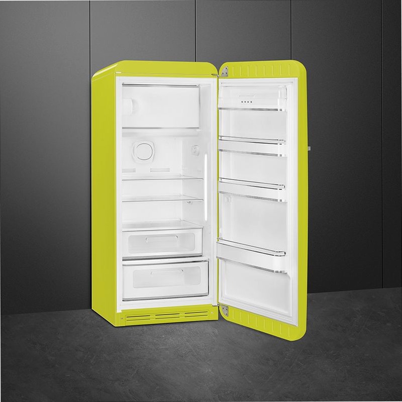Frigorifero Verde Lime 50's Style Cromo C Libera