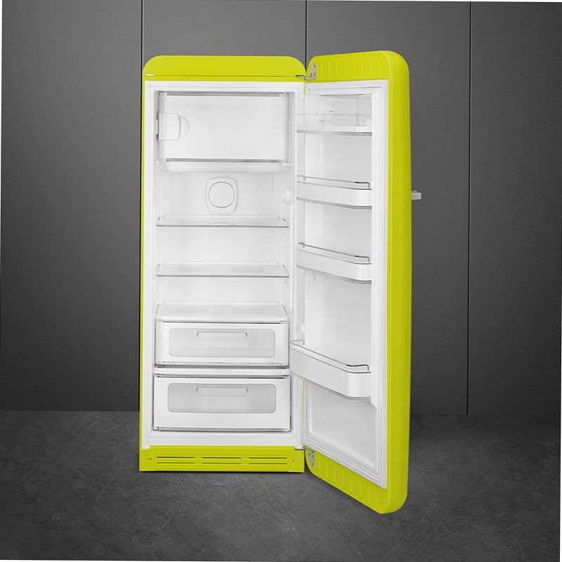 Frigorifero Verde Lime 50's Style Cromo C Libera