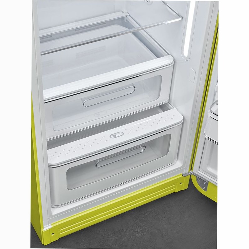 Frigorifero Verde Lime 50's Style Cromo C Libera