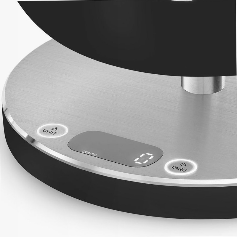 Bilancia da cucina Digitale Nero, Opaco Estetica Collezione