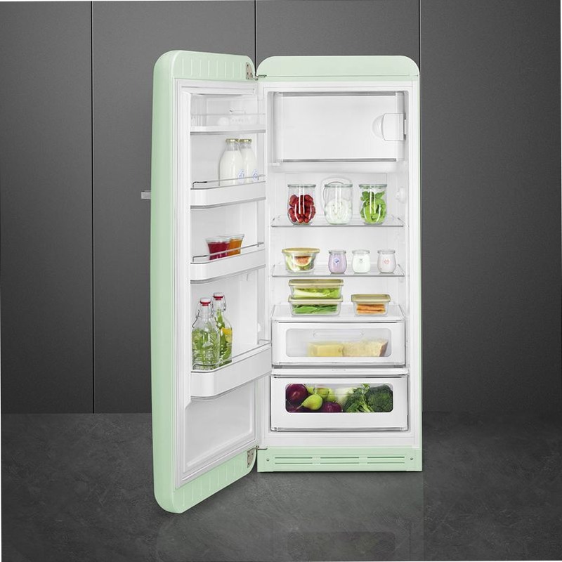 Frigorifero Verde pastello Smeg - Stile 50's Cromo C Libera