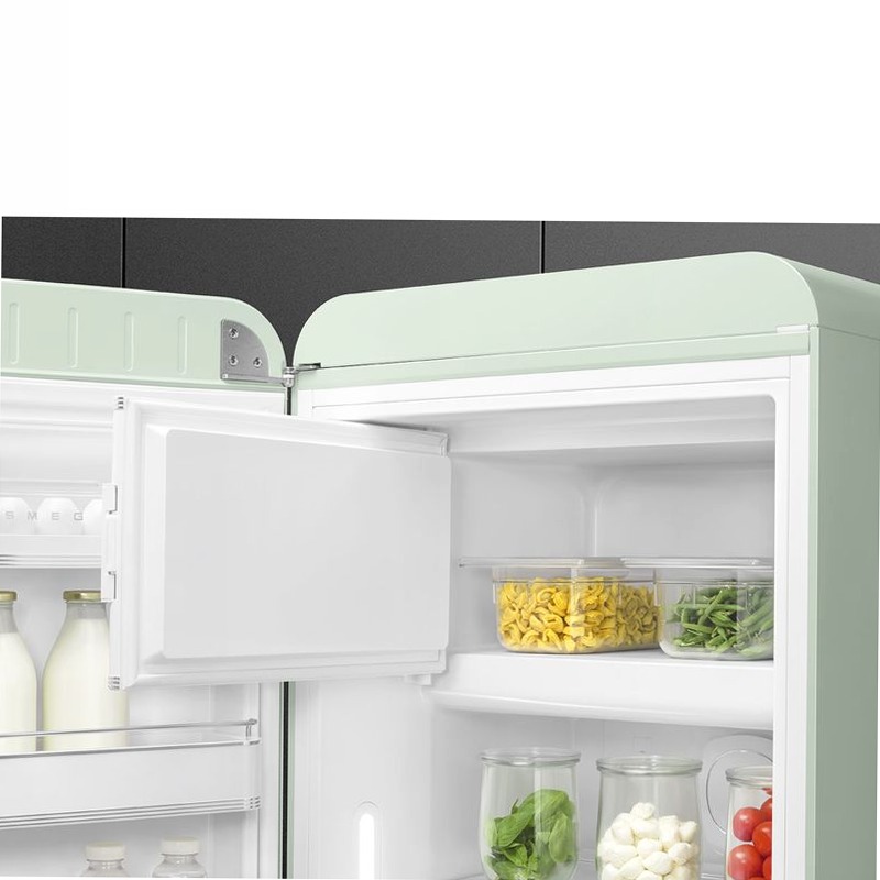Frigorifero Verde pastello Smeg - Stile 50's Cromo C Libera