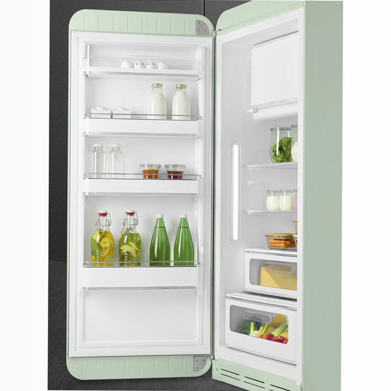 Frigorifero Verde pastello Smeg - Stile 50's Cromo C Libera