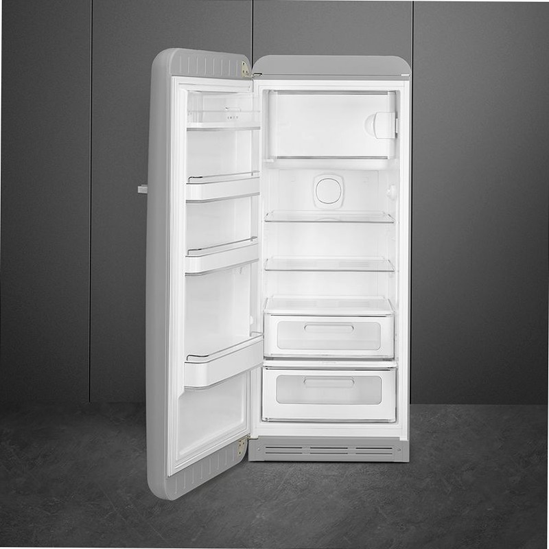 Frigorifero Silver Monoporta 50's Style Cromo C Libera