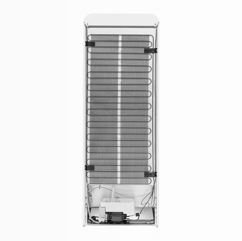 Frigorifero Bianco Doppia-Porta, Stile 50's Cromo C Libera
