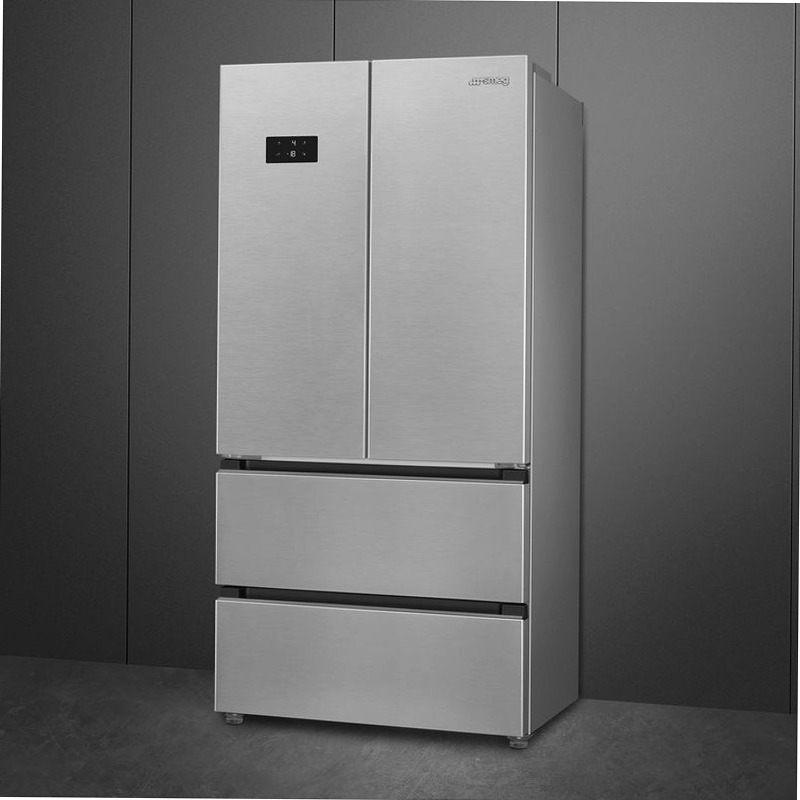 Frigorifero Libera Installazione 2 Porte e 2 Cassetti Argento D