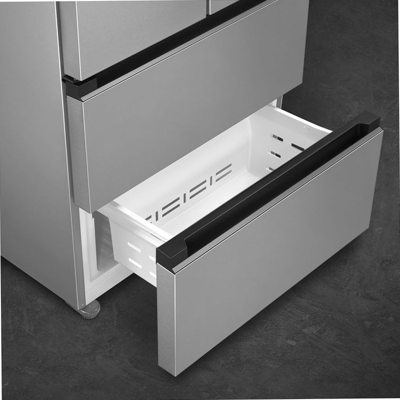 Frigorifero Libera Installazione 2 Porte e 2 Cassetti Argento D