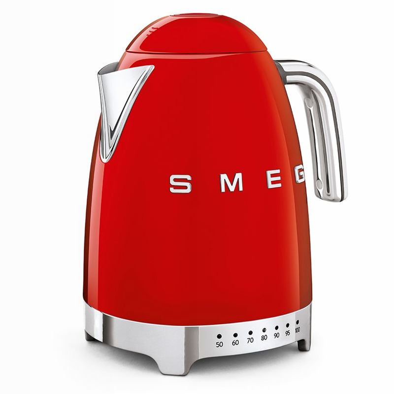 Bollitore Rosso a Temperatura Variabile Estetica 50's Style