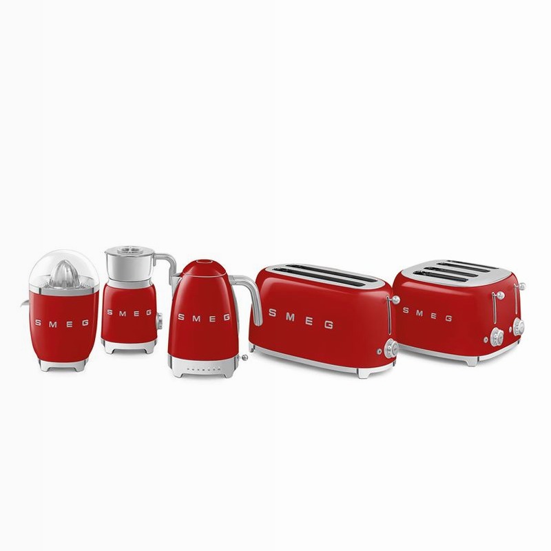 Bollitore Rosso a Temperatura Variabile Estetica 50's Style