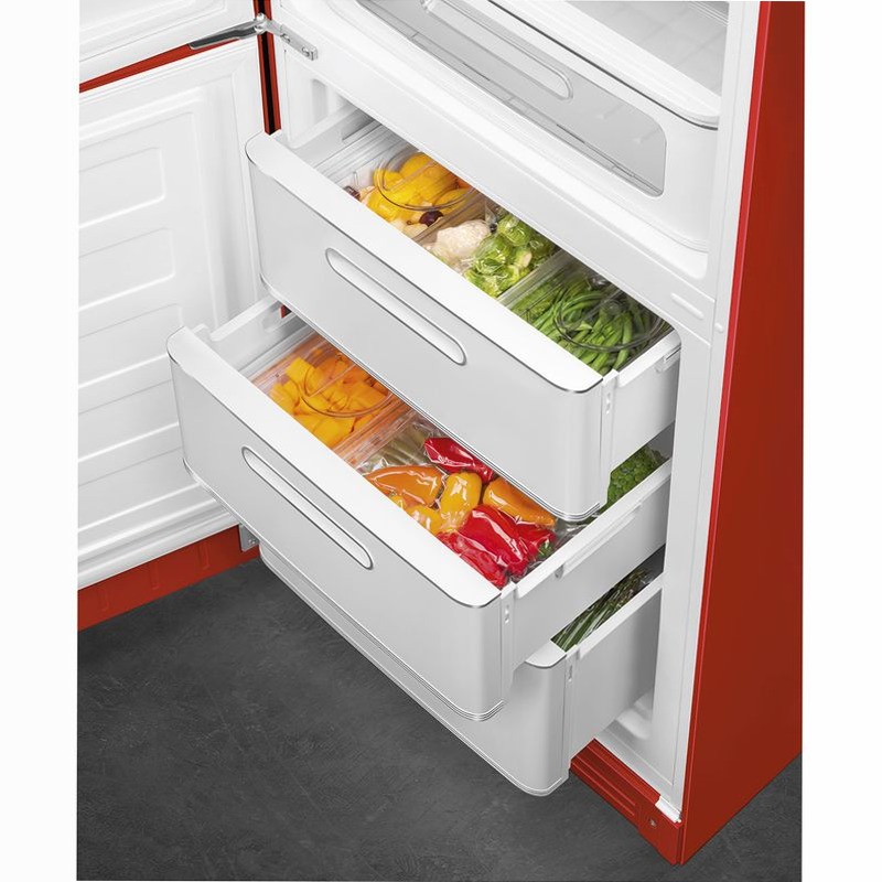 Frigorifero Rosso Combinato 50's Style C Libera