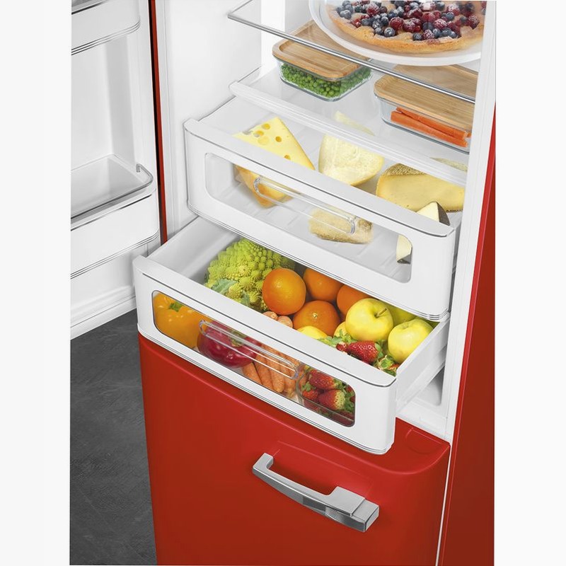 Frigorifero Rosso Combinato 50's Style C Libera