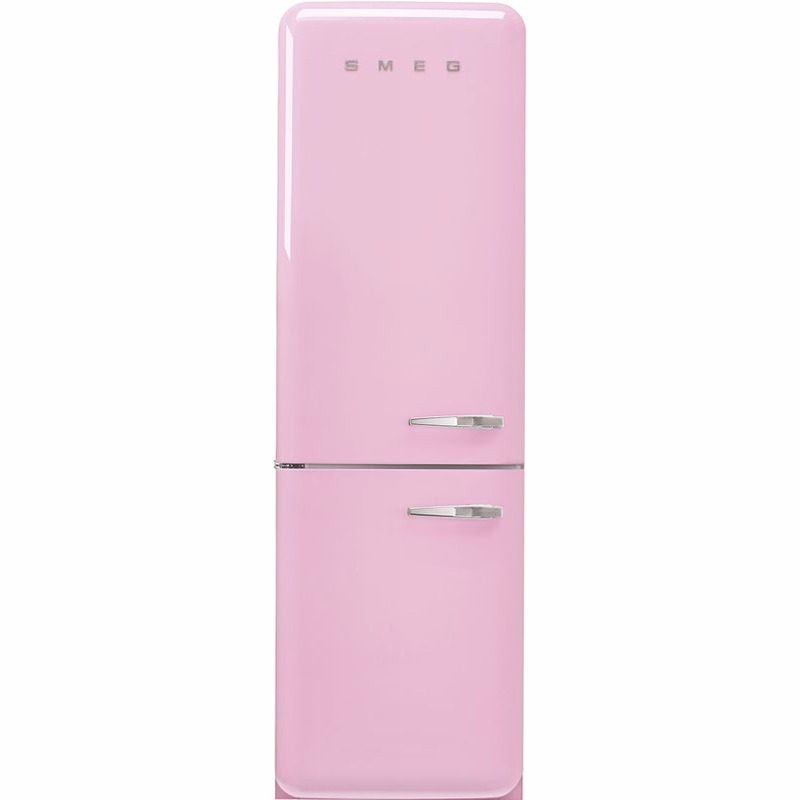 Frigorifero Rosa Combinato 50's Style Oro C Libera