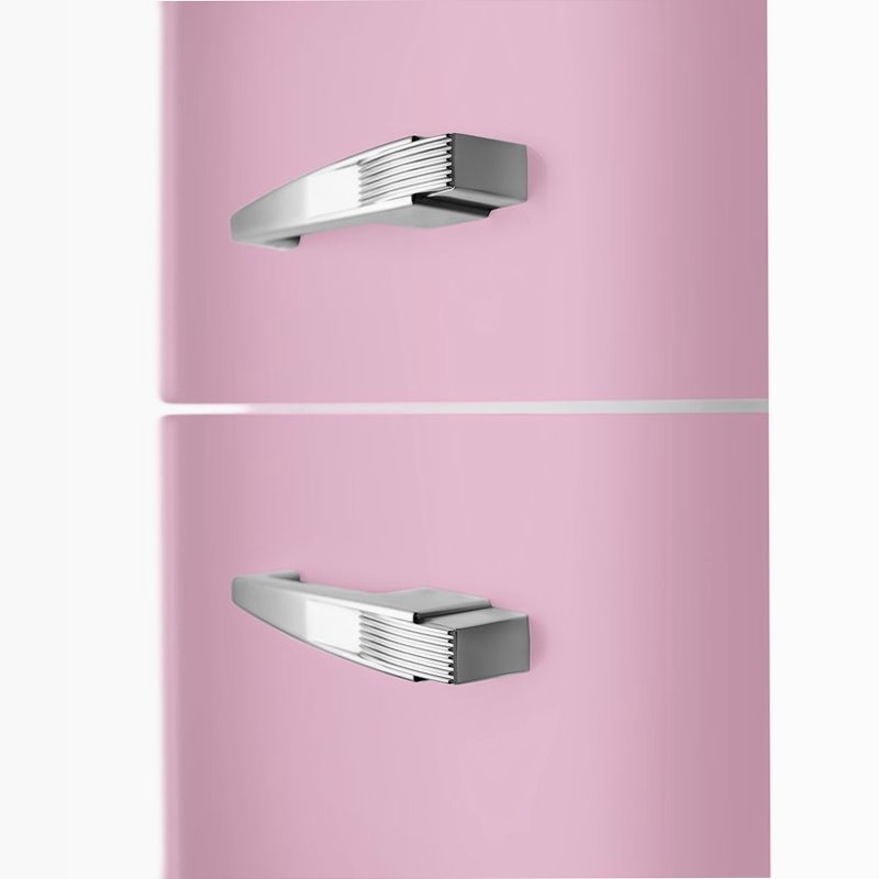 Frigorifero Rosa Combinato 50's Style Oro C Libera
