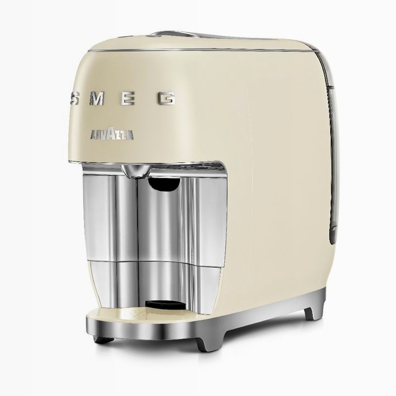 Macchina da caffè in capsule, Panna Lavazza A Modo Mio Smeg Estetica 50's Style Avorio