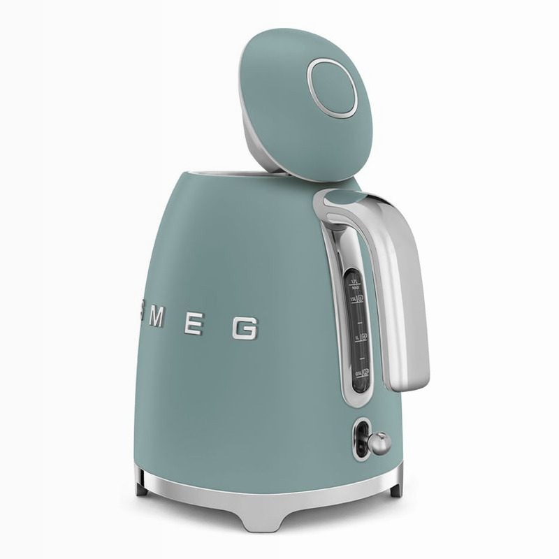 Bollitore elettrico Verde smeraldo Estetica 50's Style Grigio