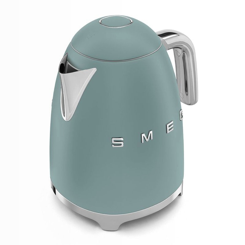 Bollitore elettrico Verde smeraldo Estetica 50's Style Grigio