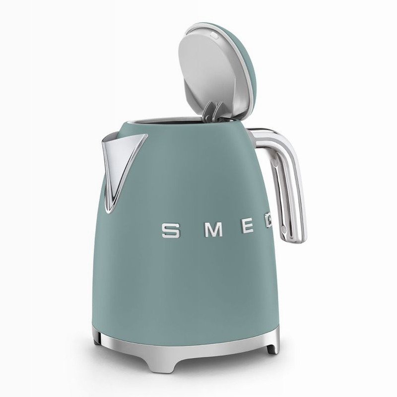Bollitore elettrico Verde smeraldo Estetica 50's Style Grigio