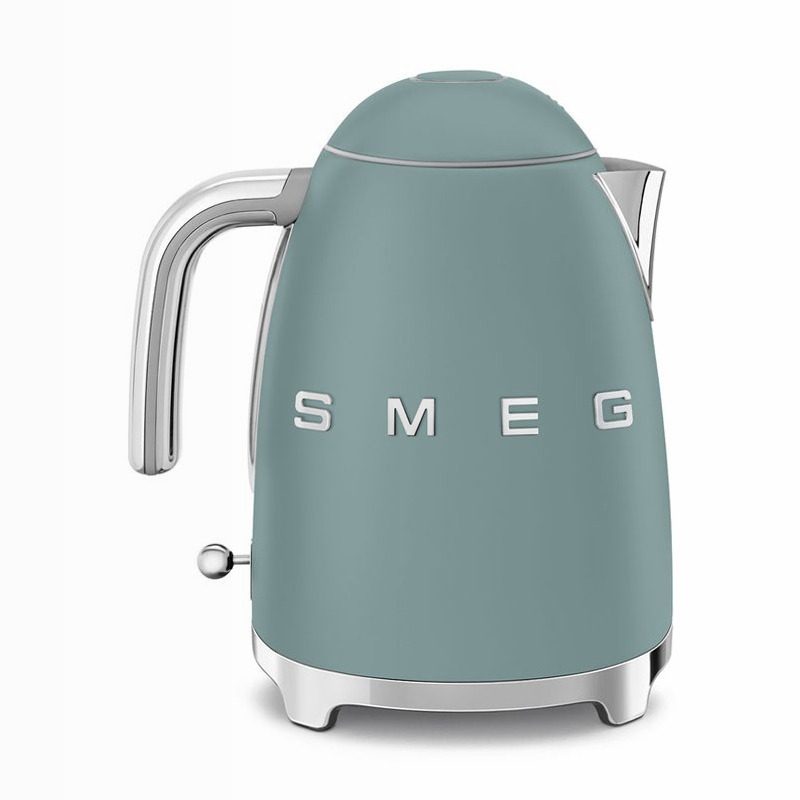Bollitore elettrico Verde smeraldo Estetica 50's Style Grigio