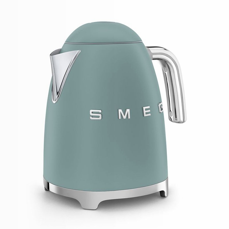 Bollitore elettrico Verde smeraldo Estetica 50's Style Grigio